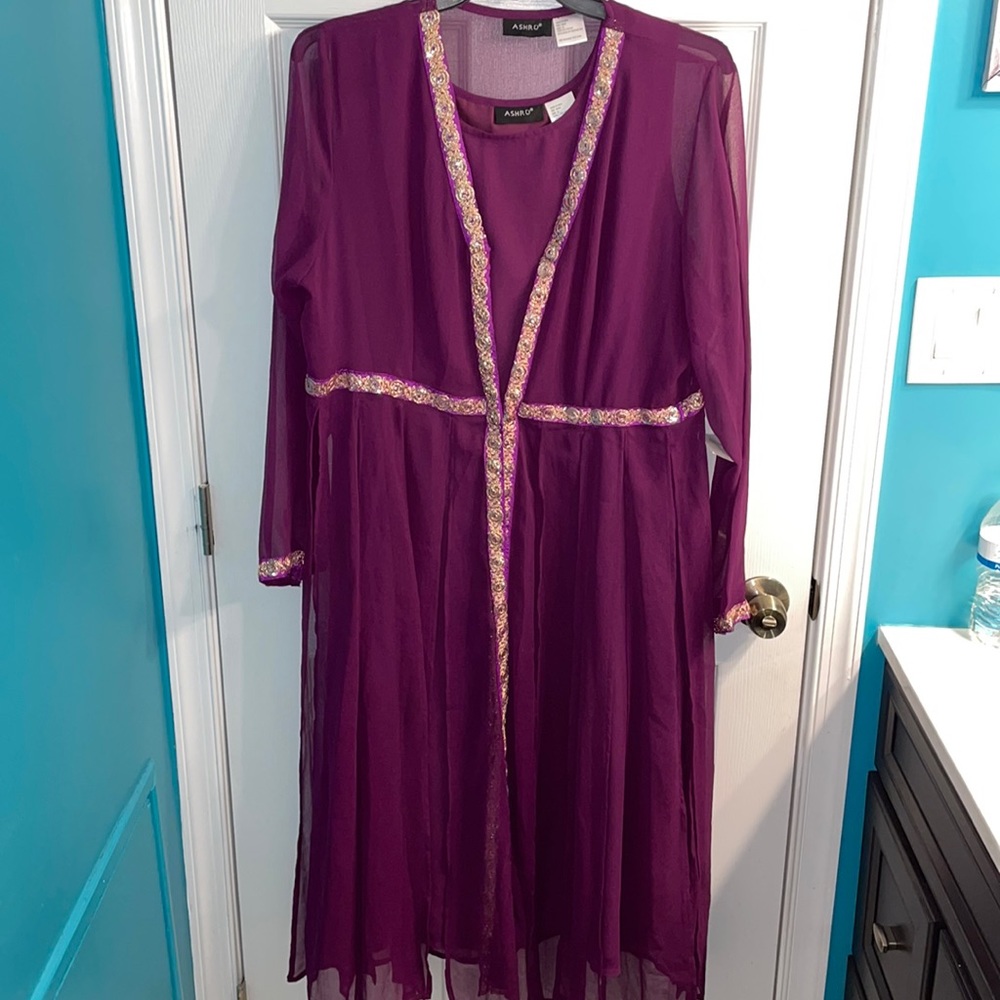 2 piece Duster and Tank Dress
